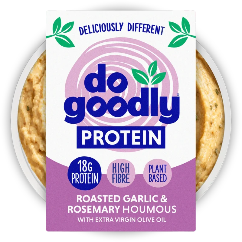 Roasted Garlic & Rosemary Houmous Protein Dip